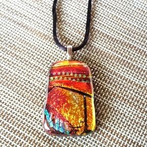 DICHROIC🎁One of a Kind💗Glass Necklace